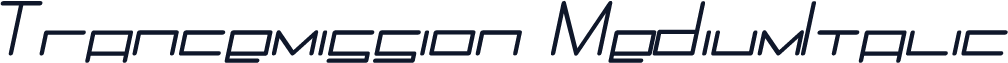 Trancemission MediumItalic