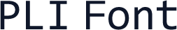 PLI Font