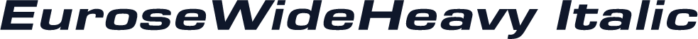 EuroseWideHeavy Italic