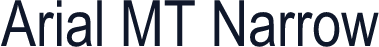 Arial MT Narrow