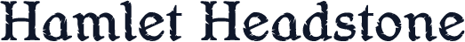 Hamlet Headstone