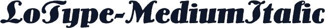LoType-MediumItalic