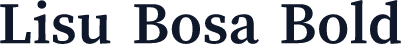 Lisu Bosa Bold