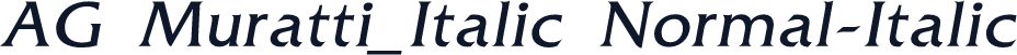 AG Muratti_Italic Normal-Italic
