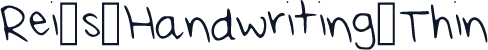 Rei_s_Handwriting_Thin
