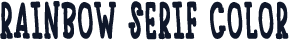 Rainbow Serif Color