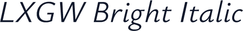 LXGW Bright Italic