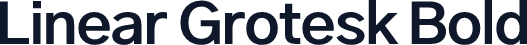 Linear Grotesk Bold