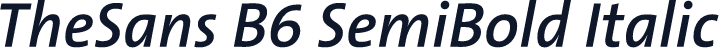 TheSans B6 SemiBold Italic