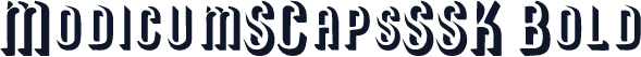 ModicumSCapsSSK Bold