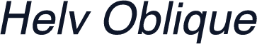 Helv Oblique