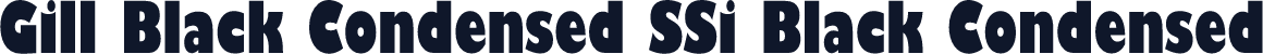 Gill Black Condensed SSi Black Condensed