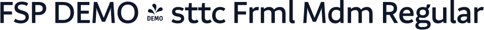 FSP DEMO - sttc Frml Mdm Regular
