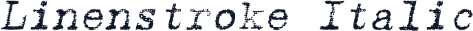 Linenstroke Italic