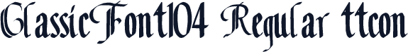 ClassicFont104 Regular ttcon
