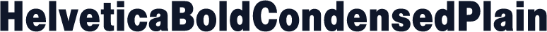 HelveticaBoldCondensedPlain