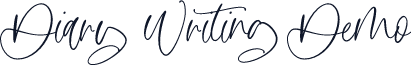 Diary Writing Demo