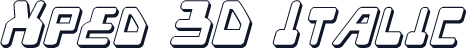 Xped 3D Italic