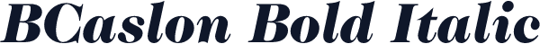 BCaslon Bold Italic