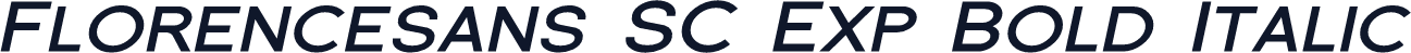 Florencesans SC Exp Bold Italic