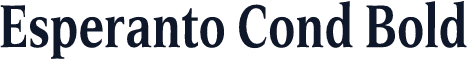 Esperanto Cond Bold