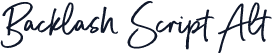 Backlash Script Alt