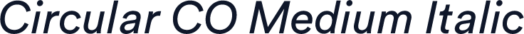 Circular CO Medium Italic