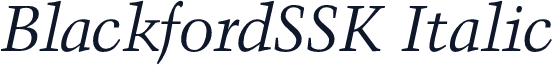 BlackfordSSK Italic