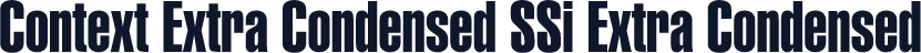 Context Extra Condensed SSi Extra Condensed
