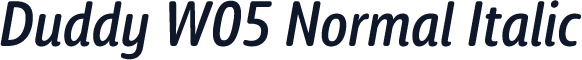 Duddy W05 Normal Italic