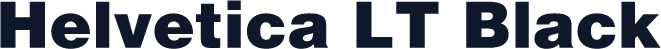 Helvetica LT Black