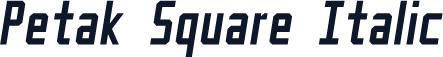 Petak Square Italic