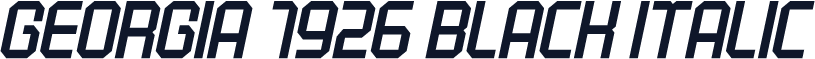 Georgia 1926 Black Italic