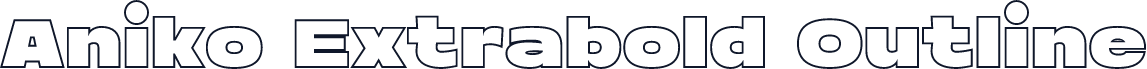 Aniko Extrabold Outline
