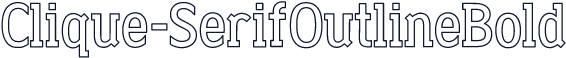 Clique-SerifOutlineBold