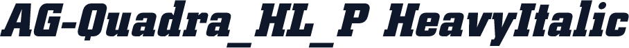 AG-Quadra_HL_P HeavyItalic