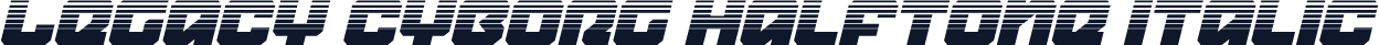 Legacy Cyborg Halftone Italic