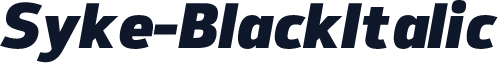 Syke-BlackItalic