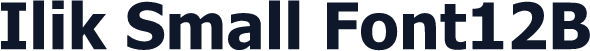 Ilik Small Font12B