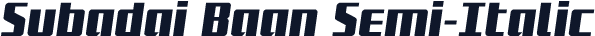 Subadai Baan Semi-Italic