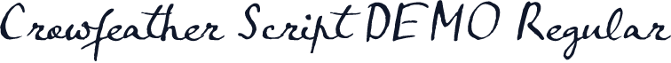 Crowfeather Script DEMO Regular