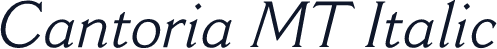 Cantoria MT Italic