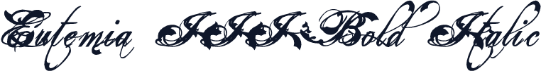 Eutemia III Bold Italic