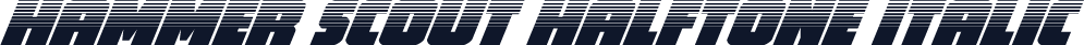 Hammer Scout Halftone Italic