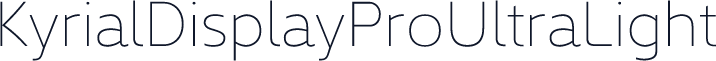 KyrialDisplayProUltraLight