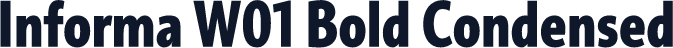 Informa W01 Bold Condensed