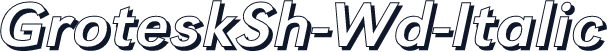 GroteskSh-Wd-Italic