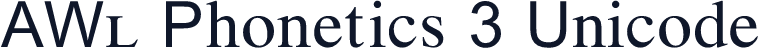 AWL Phonetics 3 Unicode