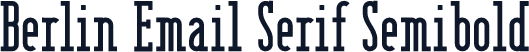 Berlin Email Serif Semibold