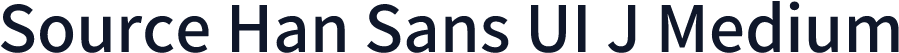 Source Han Sans UI J Medium